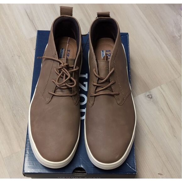 IZOD Men’s Chukka Shoes Boots Palmer Size 11 Brown Tan Memory Foam Lightweight - Picture 5 of 8